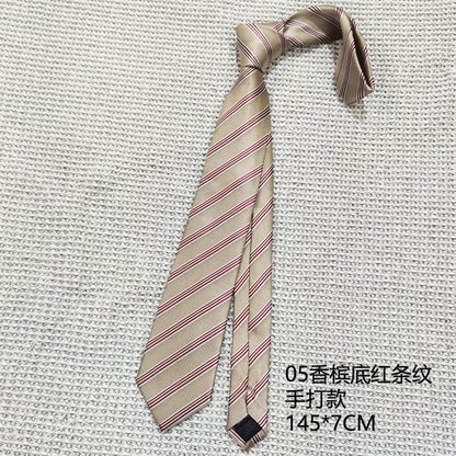 Striped Neck Tie / Pre Tied Neck Tie