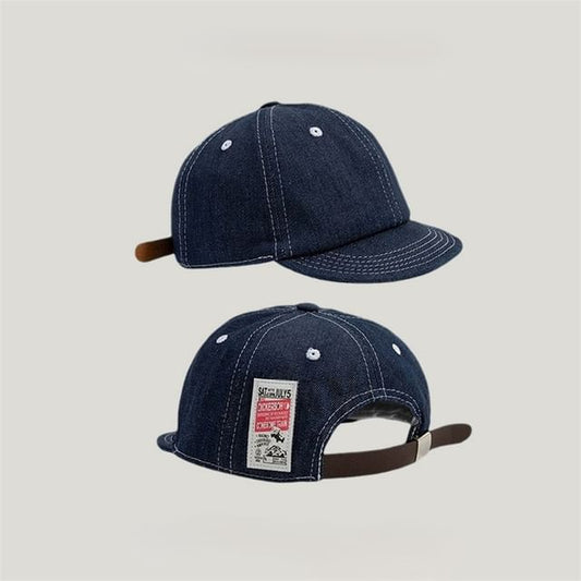 Denim Baseball Applique Cap
