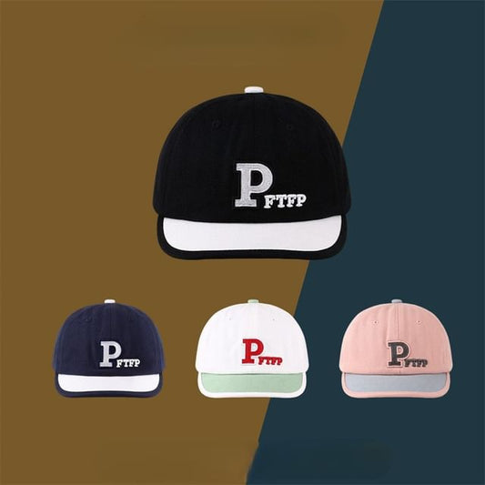 Embroidered Letter Cap Baseball