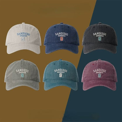 Baseball Cap Letter Embroidered