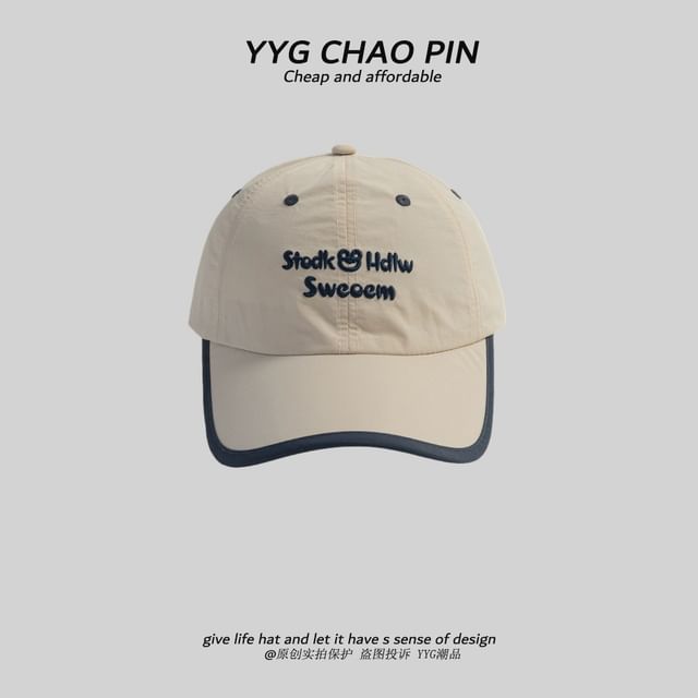 Cap Embroidered Letter Baseball