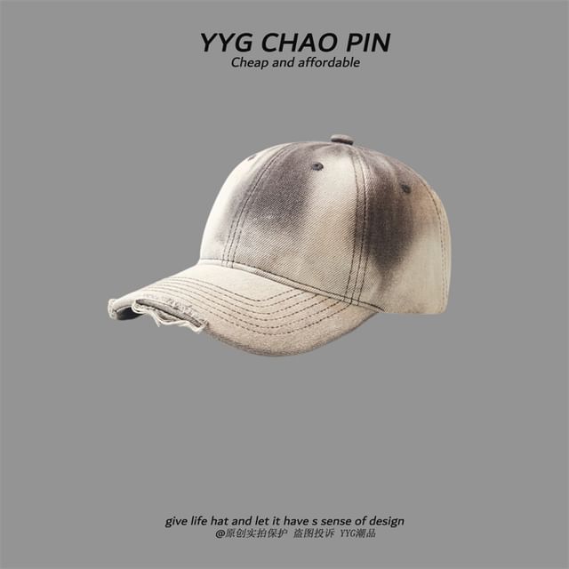 Denim Tie Cap Dye Baseball