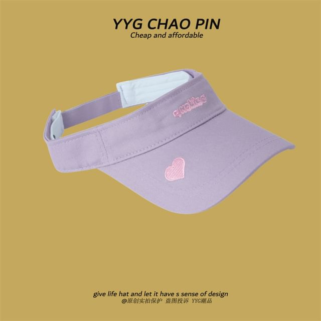 Sun Visor Letter Embroidered