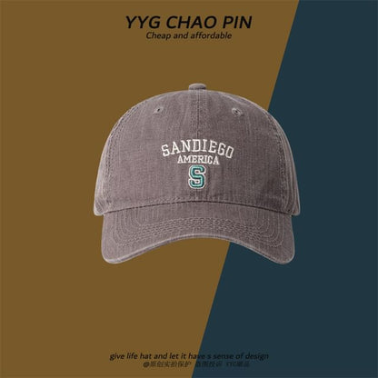 Baseball Cap Letter Embroidered