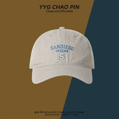 Baseball Cap Letter Embroidered