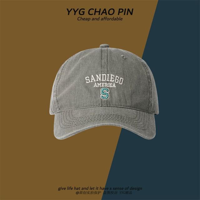 Baseball Cap Letter Embroidered
