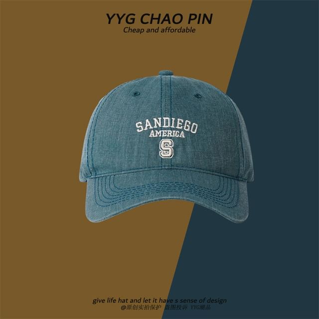 Baseball Cap Letter Embroidered