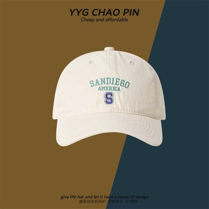 Baseball Cap Letter Embroidered
