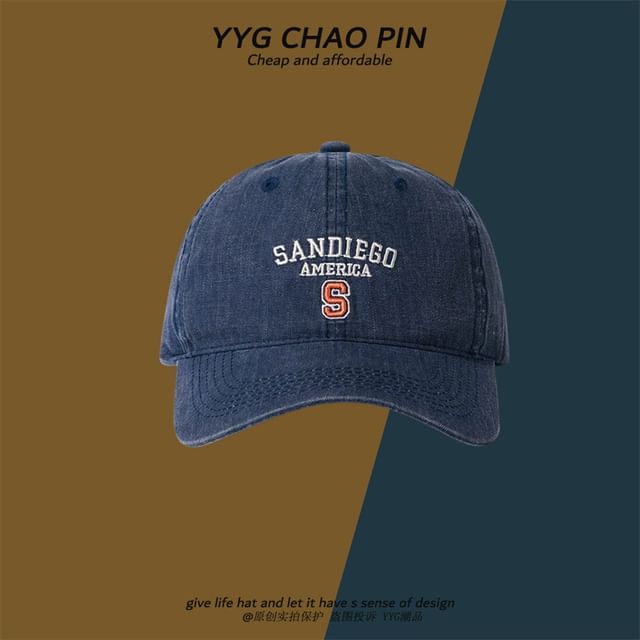 Baseball Cap Letter Embroidered