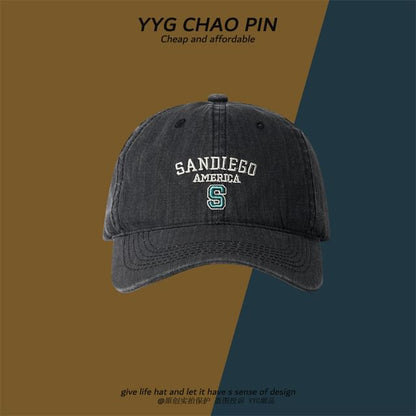 Baseball Cap Letter Embroidered