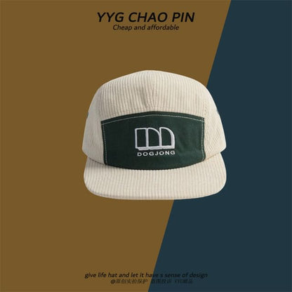 Baseball Cap Corduroy Embroidered Letter