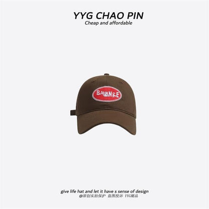 Letter Baseball Embroidered Cap