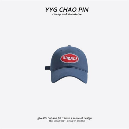 Letter Baseball Embroidered Cap