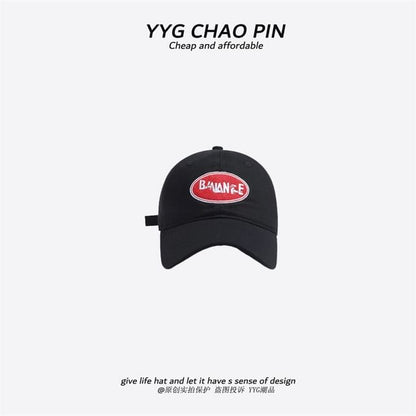 Letter Baseball Embroidered Cap