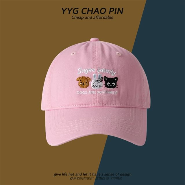 Baseball Cartoon Embroidered Cap