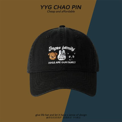 Baseball Cartoon Embroidered Cap