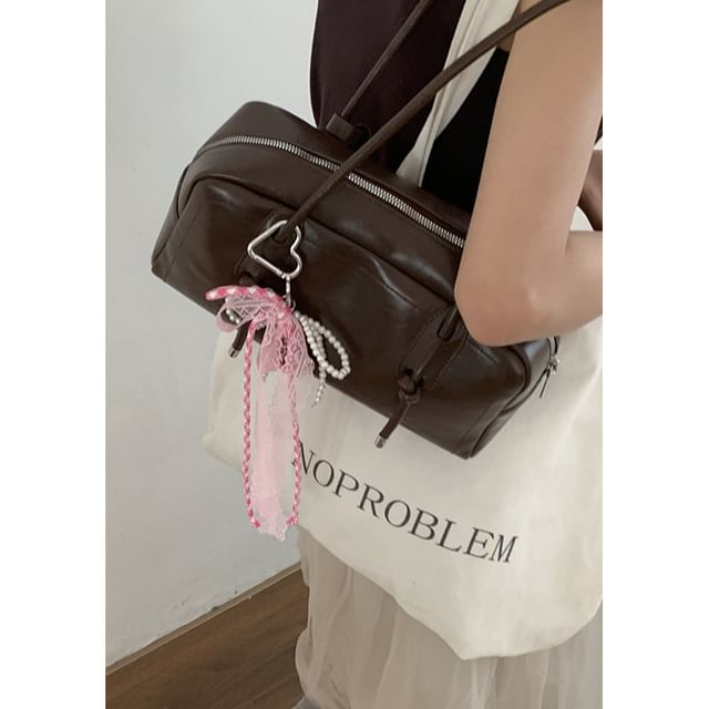 Sac bowler uni en similicuir