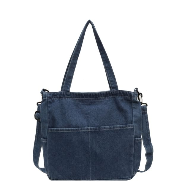 Crossbody Washed Denim Bag