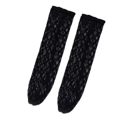 Lace Ruffle Trim Socks