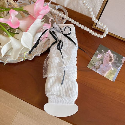 Ribbon Lace Arm Sleeves