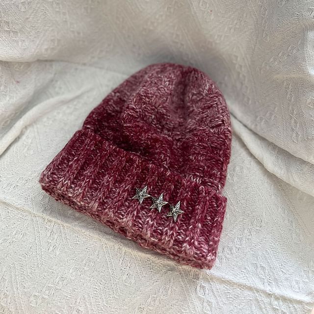 Melange Star Beanie