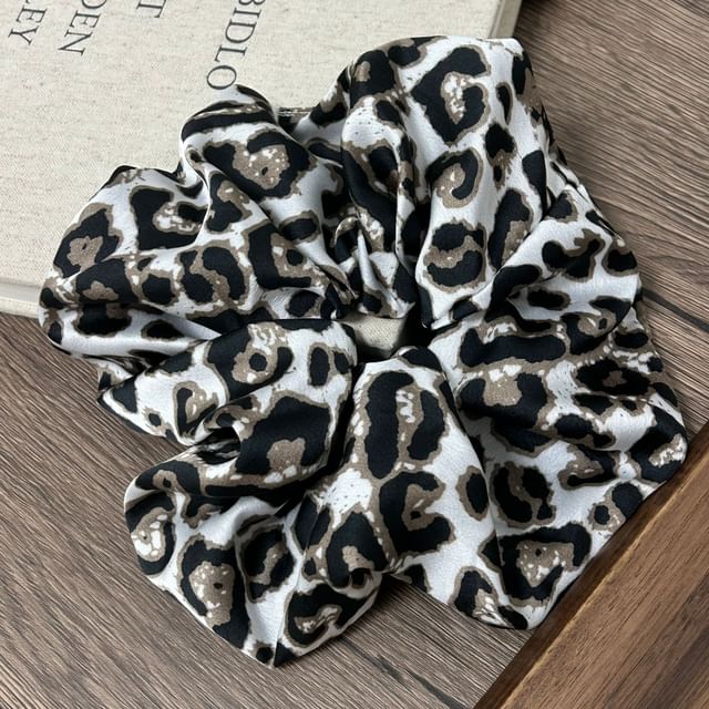 Leopard Print Scrunchie