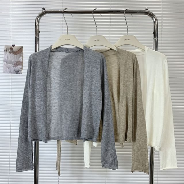 Classic Open Front Cardigan