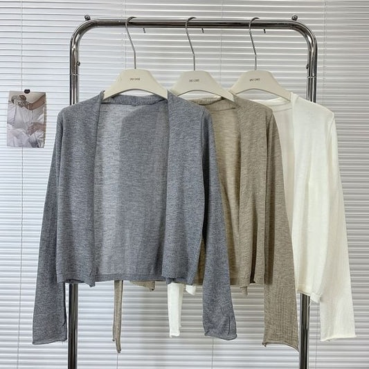 Classic Open Front Cardigan