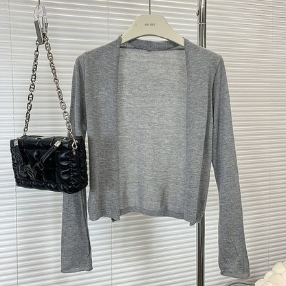 Classic Open Front Cardigan