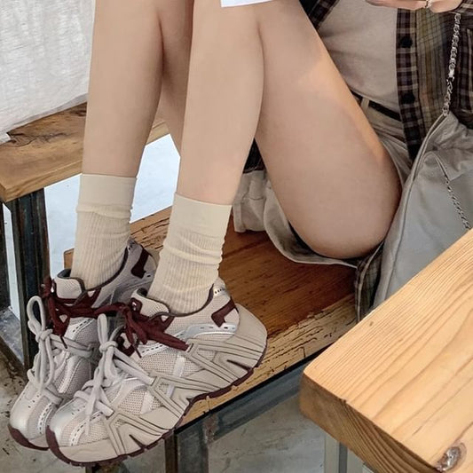 Sneakers Lace-Up Platform