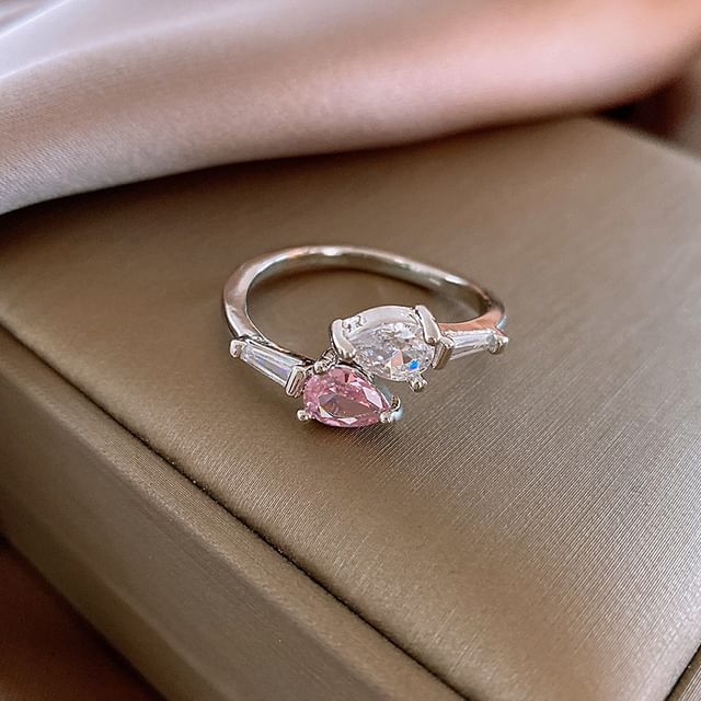 Rhinestone Alloy Ring (Various Designs)