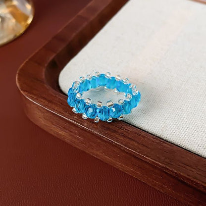 Rhinestone Alloy Ring (Various Designs)