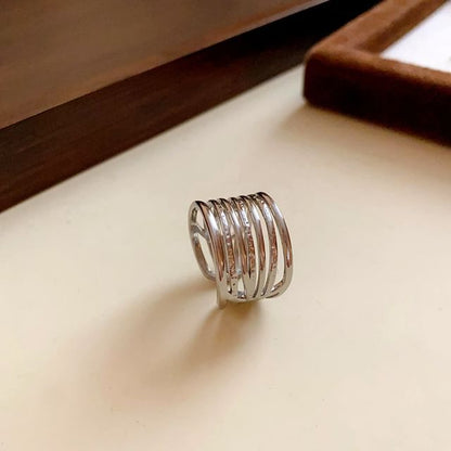 Rhinestone Alloy Open Ring / Layered Open Ring (Various Designs)