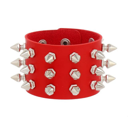 Studded Faux Leather Bracelet