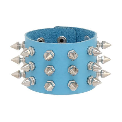 Studded Faux Leather Bracelet
