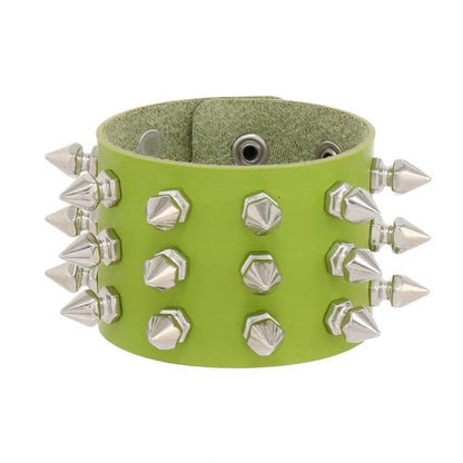 Studded Faux Leather Bracelet