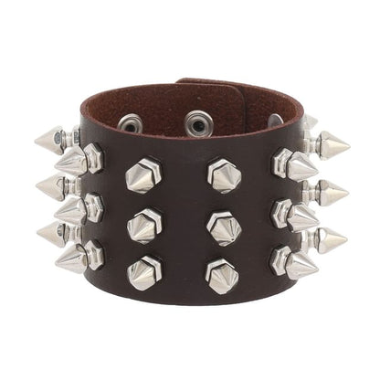 Studded Faux Leather Bracelet