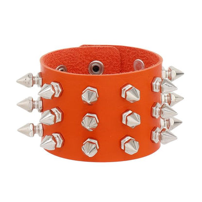 Studded Faux Leather Bracelet