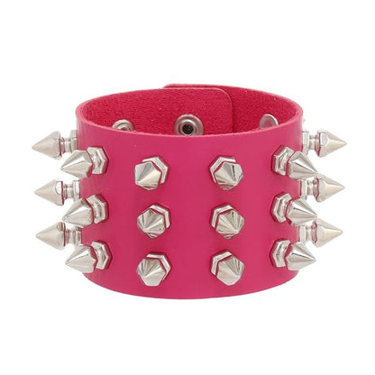 Studded Faux Leather Bracelet