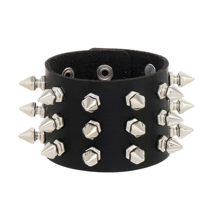 Studded Faux Leather Bracelet