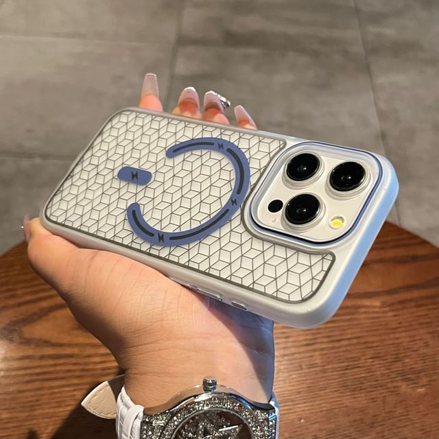 (Compatible MagSafe) Geometric Phone Magnetic Case with