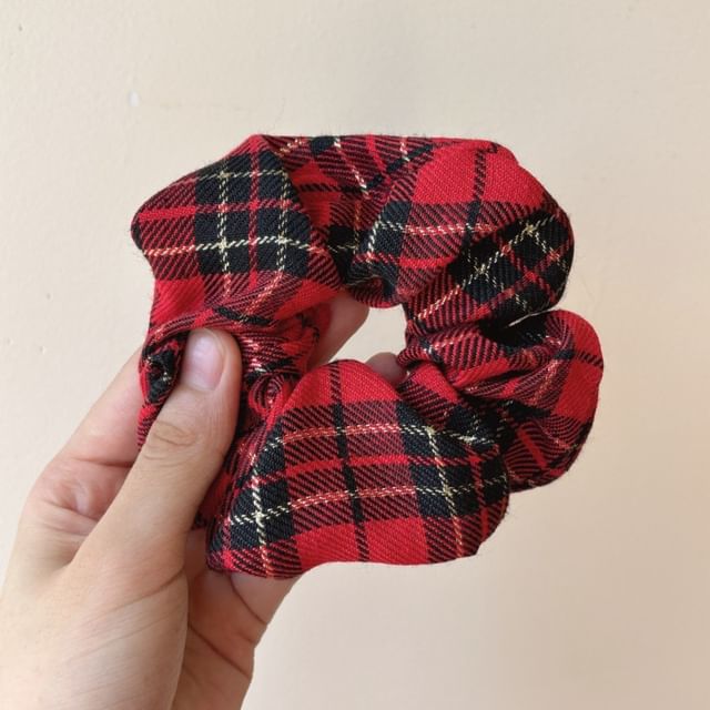 Plaid Headband / Scrunchie