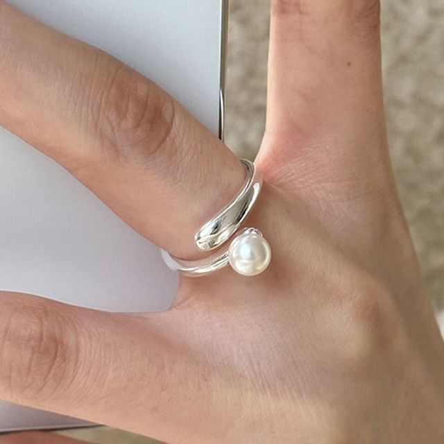 Faux Pearl Open Ring / Set