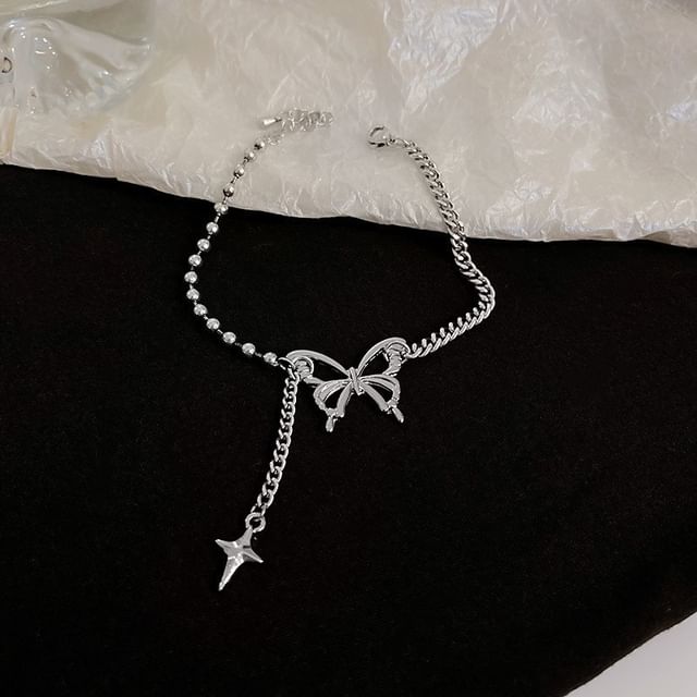 Rhinestone / Butterfly / Beaded Bracelet