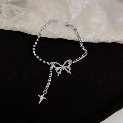 Rhinestone / Butterfly / Beaded Bracelet