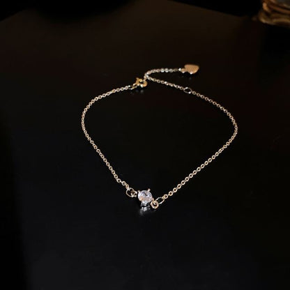 Gemstone Beaded / Rhinestone Bracelet