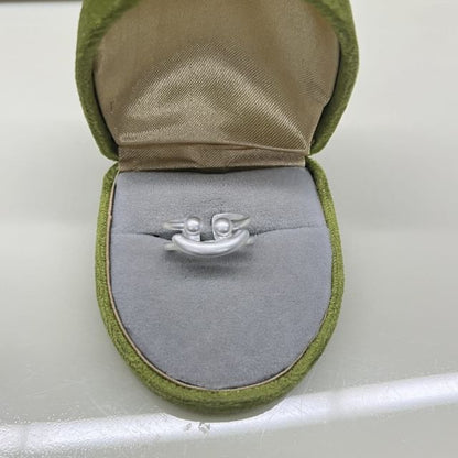 Rhinestone / Faux Pearl / Smiley Face Ring