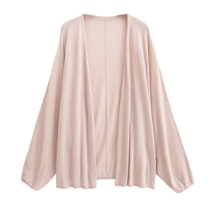 Open Front Knit Cardigan