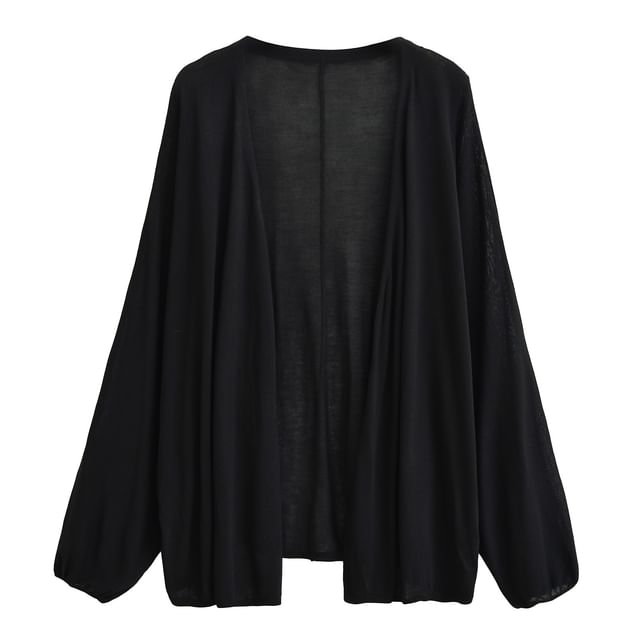 Open Front Knit Cardigan
