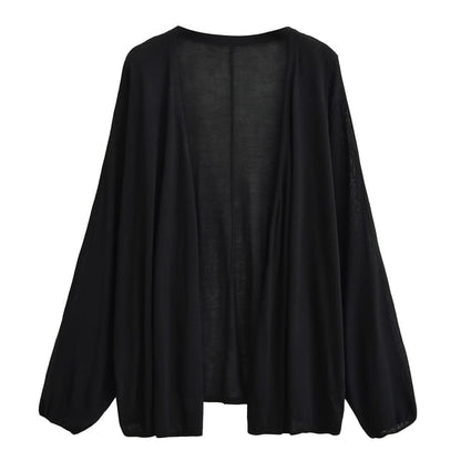 Open Front Knit Cardigan